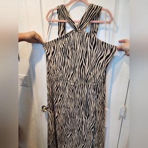 Stylish Zebra Print Dress Size 3X